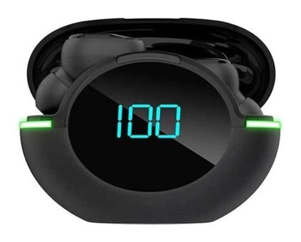 Tcherchi Y80 Android & iOS Uyumlu 5.1 Silikonlu Kablosuz Kulak İçi Bluetooth Kulaklık Siyah