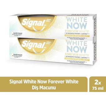 Signal White Now Forever Naneli Florürlü Diş Macunu 2x75 ml