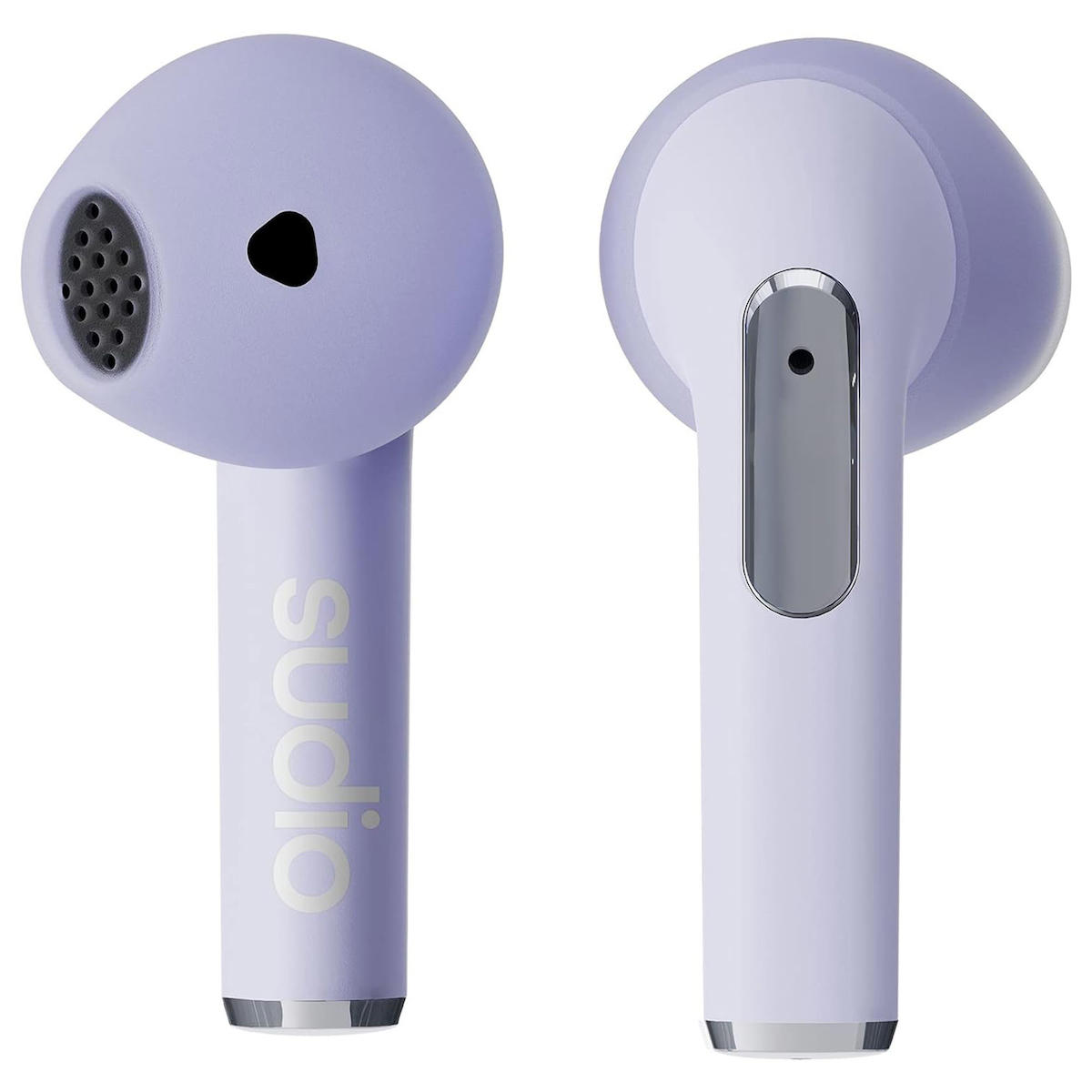 Sudio N2 Android & iOS Uyumlu Su Geçirmez 4 Mikrofonlu 5.3 Silikonsuz Gürültü Önleyici Kablosuz Kulak İçi Bluetooth Kulaklık Mor