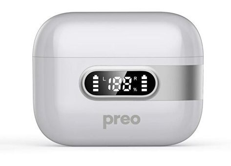 Preo Ms38 Android & iOS Uyumlu 5.4 Silikonlu Kablosuz Kulak İçi Bluetooth Kulaklık Beyaz