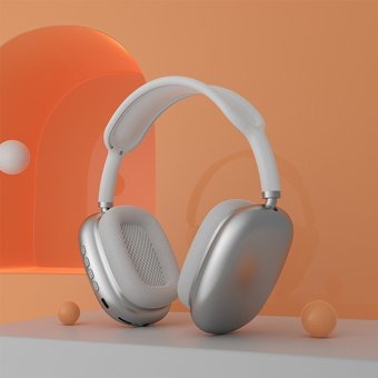 Tcherchi P9 Air Android & iOS Uyumlu 5.0 Silikonsuz Kablosuz Kulak Üstü Bluetooth Kulaklık Gri