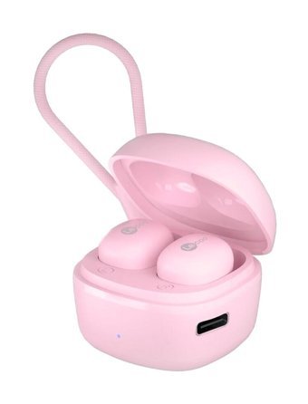 Lenovo Lecoo EW300 Android & iOS Uyumlu 5.3 Silikonlu Gürültü Önleyici Kablosuz Kulak İçi Bluetooth Kulaklık Pembe
