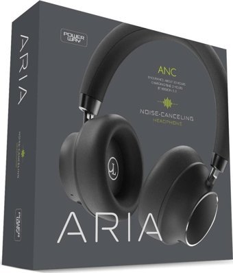 Powerway Aria Su Geçirmez 5.3 Silikonsuz Gürültü Önleyici Kablosuz Kulak Üstü Bluetooth Kulaklık Siyah