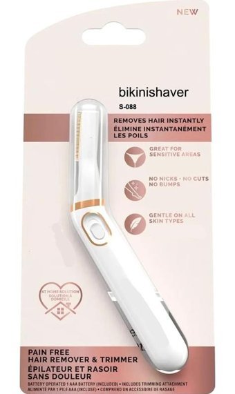 Flawless S-088 Genital Bölge Tüm Vücut Koltuk Altı Bacak İçin 40 Cımbızlı Tek Başlıklı Kablosuz Mini Kuru Epilasyon Aleti Gri