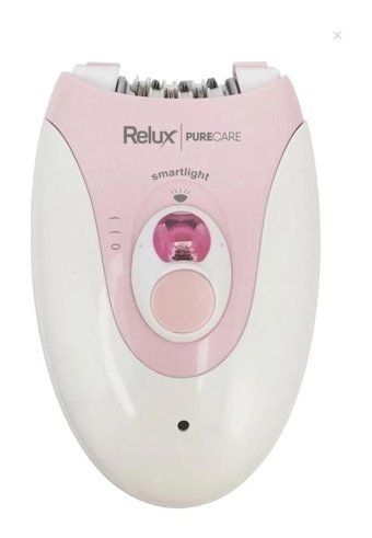 Relux Pure Care Genital Bölge Tüm Vücut Koltuk Altı Bacak İçin 38 Cımbızlı Tek Başlıklı Kablosuz Işıklı Kuru Epilasyon Aleti Beyaz-Pembe