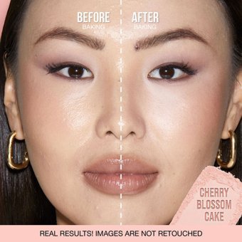 Huda Beauty Easy Bake and Snatch Cherry Blossom Cake Yağsız Sabitleyici Kompakt Pudra