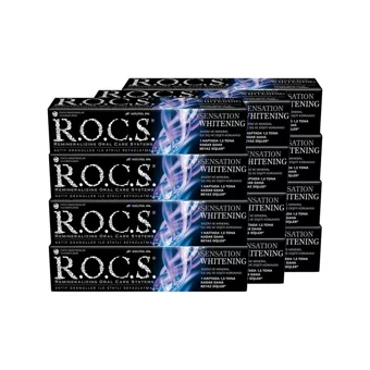 Rocs Sensation Whitening Florürsüz Diş Macunu 12x60 ml