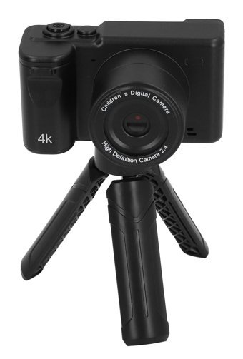 Cuifati Mini Full HD Kompakt Çocuk Dijital Ayaklı Fotoğraf Makinesi Siyah