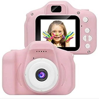 Nidage Mini Full HD 5 MP Kompakt Çocuk Dijital Fotoğraf Makinesi Pembe