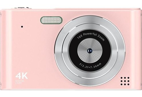 Boutiques 4K Kopmakt Dijital Fotoğraf Makinesi Pembe-Siyah