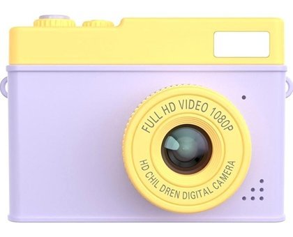 Boutiques Full HD Kopmakt Dijital Fotoğraf Makinesi Lila-Sarı
