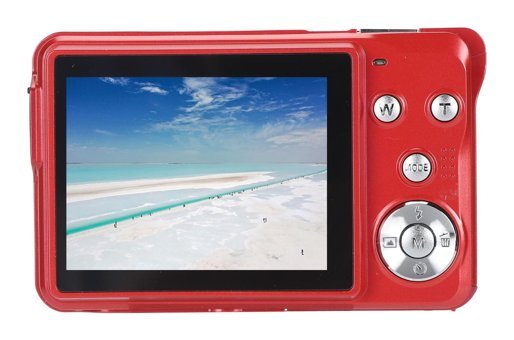 Vrupin 4K Kopmakt Dijital Fotoğraf Makinesi Kırmızı