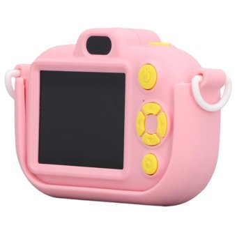 Vrupin Full HD Kopmakt Çocuk Dijital Fotoğraf Makinesi Pembe- Sarı