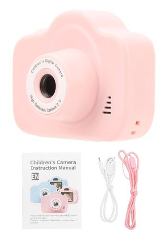 Jectse Mini Full HD Kopmakt Çocuk Dijital Fotoğraf Makinesi Pembe