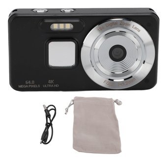 Annadue Mini 4K Kompakt Çocuk Dijital Fotoğraf Makinesi Siyah
