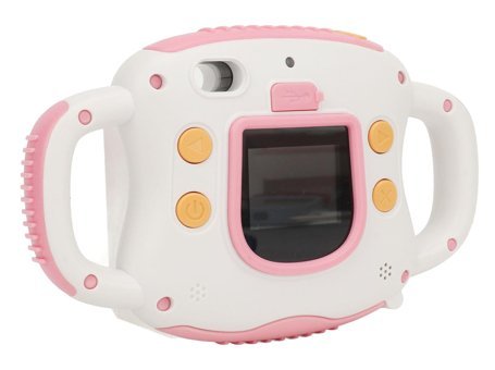 Ashata Full HD Kopmakt Çocuk Dijital Fotoğraf Makinesi Beyaz-Pembe