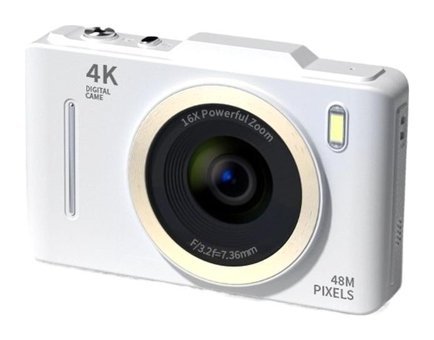 Boutiques Full HD Kopmakt Dijital Fotoğraf Makinesi Beyaz-Pembe