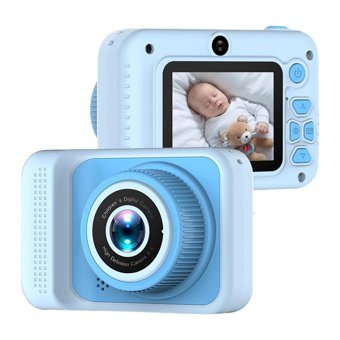 Cankypu Full HD Kopmakt Çocuk Dijital Fotoğraf Makinesi Mavi