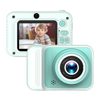 Cankypu Mini Full HD 20 MP Kompakt Çocuk Dijital Fotoğraf Makinesi Yeşil