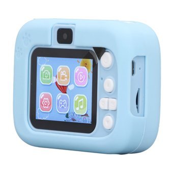 Vrupin Kedi Full HD Kopmakt Çocuk Dijital Fotoğraf Makinesi Mavi