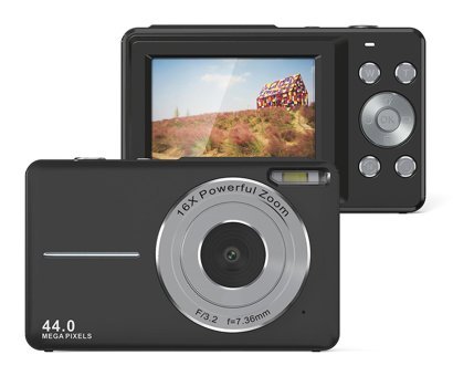 Tonysa Mini Full HD Kompakt Çocuk Dijital Fotoğraf Makinesi Siyah