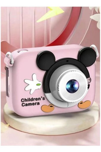 Vothoon 2 inç Mini Full HD Kopmakt Çocuk Dijital Fotoğraf Makinesi Pembe