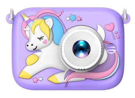 Cankypu Pony Full HD Kopmakt Çocuk Dijital Fotoğraf Makinesi Mor