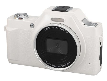 Vrupin 4K Kopmakt Dijital Fotoğraf Makinesi Beyaz