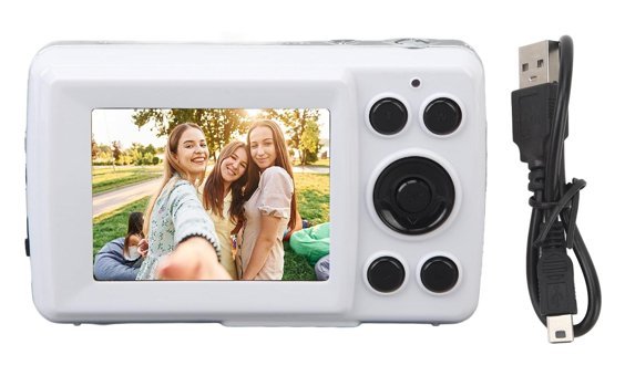 Kımıss Full HD 16 MP Kompakt Dijital Fotoğraf Makinesi Beyaz