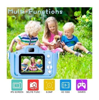 Vothoon Full HD Kopmakt Çocuk Dijital Fotoğraf Makinesi Mavi