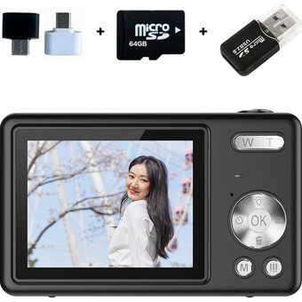 Tuomeng Full HD 4K Kompakt Dijital Fotoğraf Makinesi Siyah