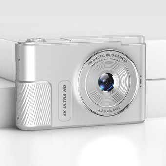 Tonysa Mini 4K Kopmakt Çocuk Dijital Fotoğraf Makinesi Gümüş