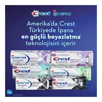 İpana 3D White Luxe Perfection Kömürlü Florürlü Diş Macunu 2x75 ml