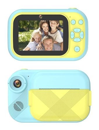 Mengtuo 3.5 inç Full HD Kopmakt Çocuk Dijital Fotoğraf Makinesi Mavi-Sarı