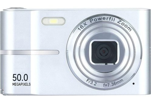 Tuomeng 2.4 inç Full HD Kompakt Dijital Fotoğraf Makinesi Gümüş