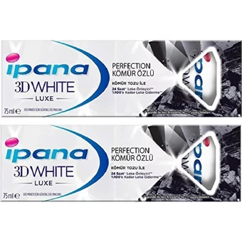 İpana 3D White Luxe Perfection Kömürlü Florürlü Diş Macunu 2x75 ml