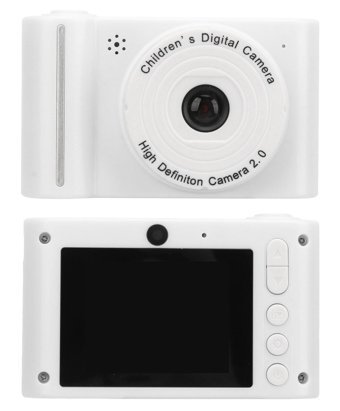 Lazmin112 Full HD 1080P Kopmakt Çocuk Dijital Fotoğraf Makinesi Beyaz