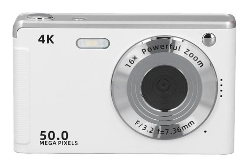 Jectse Mini 4K Kompakt Çocuk Dijital Fotoğraf Makinesi Beyaz