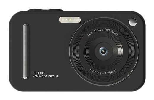 Vkemall 2.4 inç Full HD 48 MP Kompakt Dijital Fotoğraf Makinesi Siyah