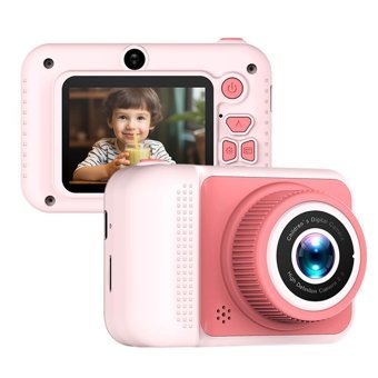 Bangyi Full HD Kopmakt Çocuk Dijital Fotoğraf Makinesi Pembe