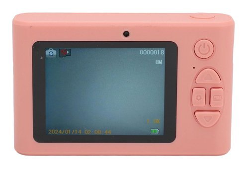 Annadue Mini 4K 48 MP Kompakt Çocuk Dijital Fotoğraf Makinesi Pembe