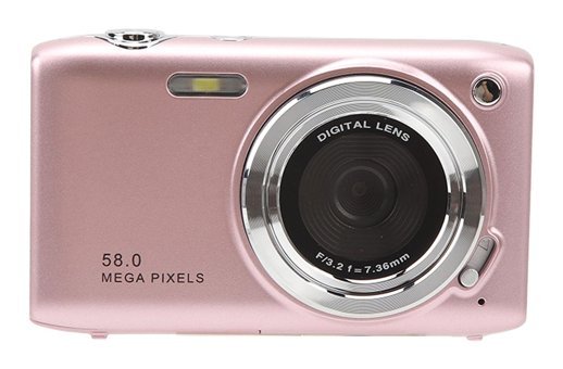 Vrupin 4K Kopmakt Dijital Fotoğraf Makinesi Pembe