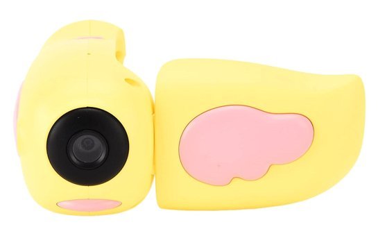 Goshyda Full HD Kopmakt Çocuk Dijital Fotoğraf Makinesi Açık Sarı