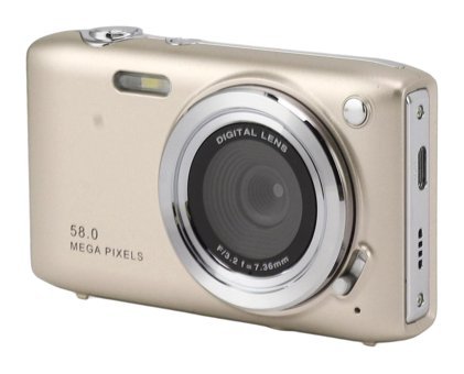 Vrupin 4K Kopmakt Dijital Fotoğraf Makinesi Gold