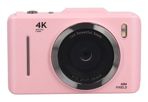 Jectse 4K Kompakt Dijital Fotoğraf Makinesi Pembe