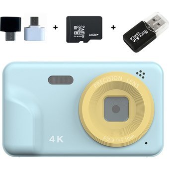 Tuomeng Full HD Kompakt Dijital Fotoğraf Makinesi Mavi
