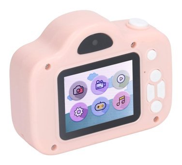 Shanrya Full HD Kopmakt Çocuk Dijital Fotoğraf Makinesi Toz Pembe