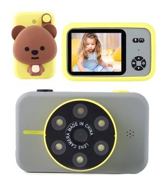 Tuomeng Mini Full HD Kompakt Çocuk Dijital Fotoğraf Makinesi Gri