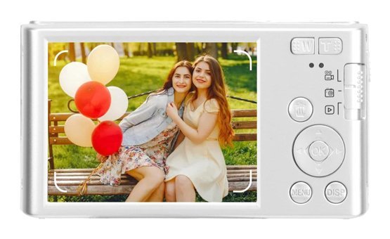 Amonıda Full HD 48 MP Kompakt Dijital Fotoğraf Makinesi Gümüş