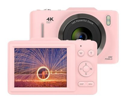 Tuomeng Full HD Kopmakt Dijital Fotoğraf Makinesi Pembe